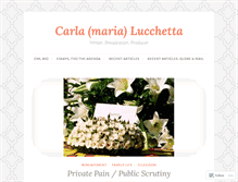 Tablet Screenshot of carlamarialucchetta.com
